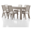 Furniture of America Austin Solid Wood 7-Piece Dining Table Set in Oak
