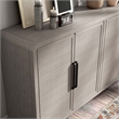 Furniture of America Austin Solid Wood Rounded Edges Server with Doors in Oak