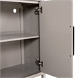 Furniture of America Austin Solid Wood Rounded Edges Server with Doors in Oak
