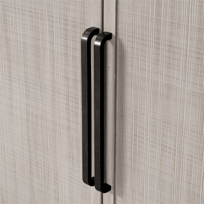 Furniture of America Austin Solid Wood Rounded Edges Server with Doors in Oak