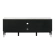 Furniture of America Miranda Sintered Stone Top and Wood TV Stand in Black