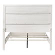 Furniture of America Embud Solid Wood Double Molded King Panel Bed in White