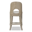 Furniture of America Selyra Solid Wood Counter Dining Chairs in Oak (Set of 2)
