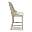 Furniture of America Selyra Solid Wood Counter Dining Chairs in Oak (Set of 2)