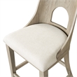 Furniture of America Selyra Solid Wood Counter Dining Chairs in Oak (Set of 2)