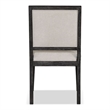 Furniture of America Landry Modern Solid Wood Side Chairs in Black (Set of 2)