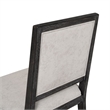 Furniture of America Landry Modern Solid Wood Side Chairs in Black (Set of 2)