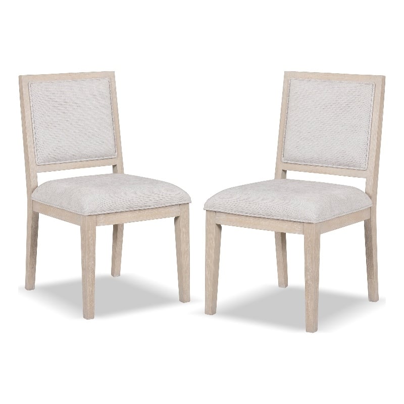 Furniture of America Landry Solid Wood Side Chairs in Brown (Set of 2)