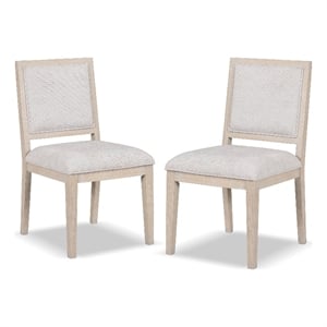 Furniture of America Landry Solid Wood Side Chairs in Brown (Set of 2)