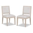 Furniture of America Landry Solid Wood Side Chairs in Brown (Set of 2)