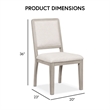 Furniture of America Austin Solid Wood Side Chairs in Oak (Set of 2)