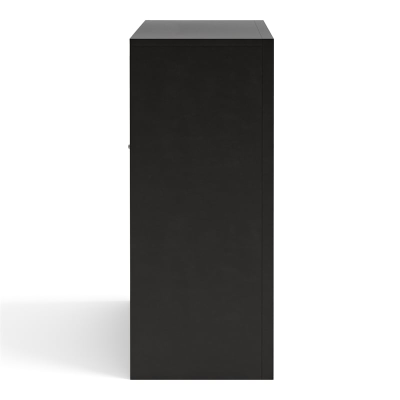 Furniture of America Darius Solid Wood 8-Drawer Dresser in Black