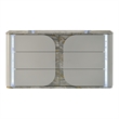 Furniture of America Bruna Solid Wood 6-Drawer Dresser with LED in Light Gray