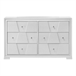 Furniture of America Embud Solid Wood Dovetail 6-Drawer Dresser in White