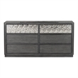 Furniture of America Selyra Solid Wood Dovetail 6-Drawer Dresser in Gray