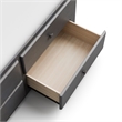 Furniture of America Balthazar Wood USB Ports Storage Twin Captain Bed in Gray