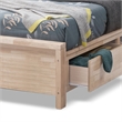 Furniture of America Staun Solid Wood Storage Full Bed with USBs in White