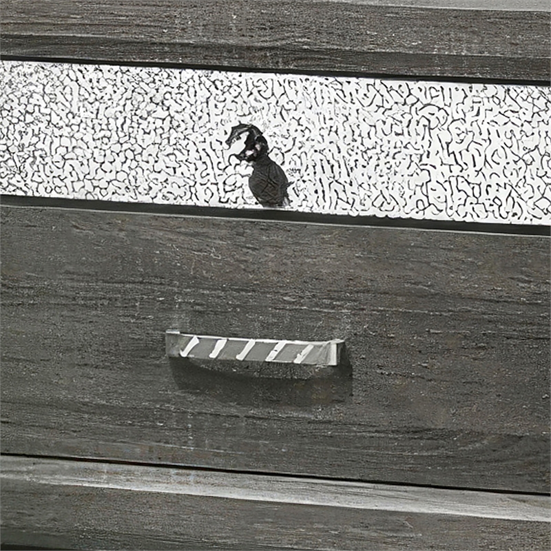 Furniture of America Kindering Wood with Metal Leg 2-Drawer Nightstand in Gray