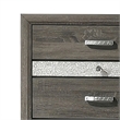 Furniture of America Kindering Wood with Metal Leg 5-Drawer Chest in Gray