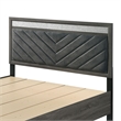 Furniture of America Kindering Fabric 2-Drawer Full Bed with Metal Leg in Gray