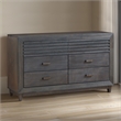 Furniture of America Waito Solid Wood 6-Drawer Dresser in Brown