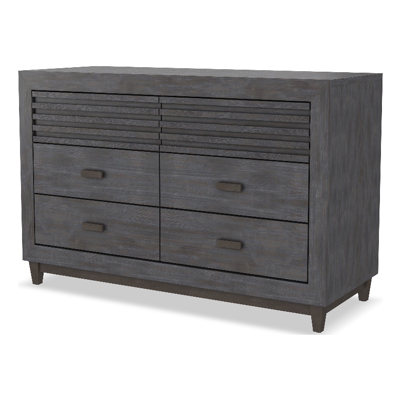 Furniture of America Waito Solid Wood 6-Drawer Dresser in Brown