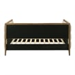 Furniture of America Neva Fabric Upholstered Tufted Daybed in Oak