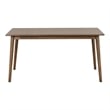 Furniture of America Worlow Solid Wood 5-Piece Dining Table Set in Walnut