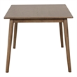 Furniture of America Worlow Solid Wood 5-Piece Dining Table Set in Walnut