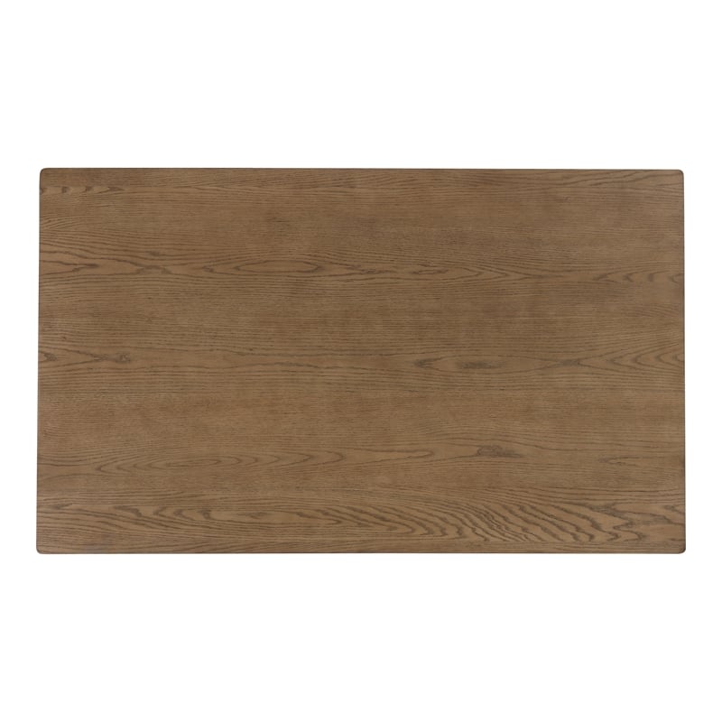 Furniture of America Worlow Solid Wood 5-Piece Dining Table Set in Walnut