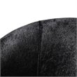 Furniture of America Afra Fabric Soft Curved Track Arms Swivel Chair in Black