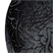 Furniture of America Afra Fabric Soft Curved Track Arms Swivel Chair in Black
