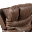 Furniture of America Leafstorm Faux Leather Dual Motor Power Walnut Lift Chair