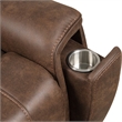 Furniture of America Leafstorm Faux Leather Dual Motor Power Walnut Lift Chair
