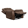 Furniture of America Leafstorm Faux Leather Dual Motor Power Walnut Lift Chair