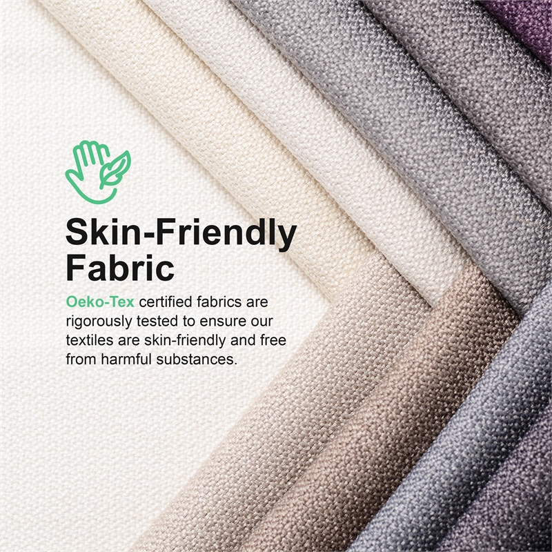 Furniture of America Ashley Fabric Curved Backrest Accent Chair in White