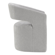 Furniture of America Arina Fabric Dining Chair with Casters in Light Gray