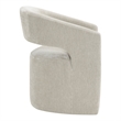 Furniture of America Arina Fabric Dining Chair with Casters in Taupe