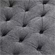 Furniture of America Beauty Fabric Tufted 360 Degree Swivel Chair in Gray