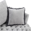 Furniture of America Beauty Fabric Tufted 360 Degree Swivel Chair in Light Gray