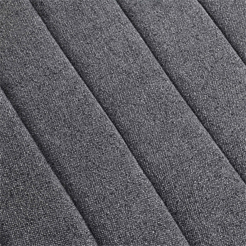 Furniture of America Beauty Fabric Tufted 360 Degree Swivel Chair in Gray