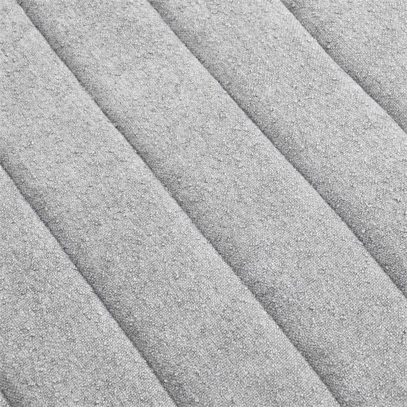 Furniture of America Beauty Fabric Tufted 360 Degree Swivel Chair in Light Gray