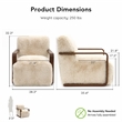 Furniture of America Ramos Faux Fur Fabric Short- Haired Accent Chair in Beige