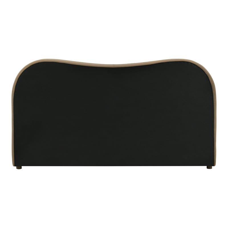 Furniture of America Lunaria Velvet 1-Drawer King Platform Bed in Brown