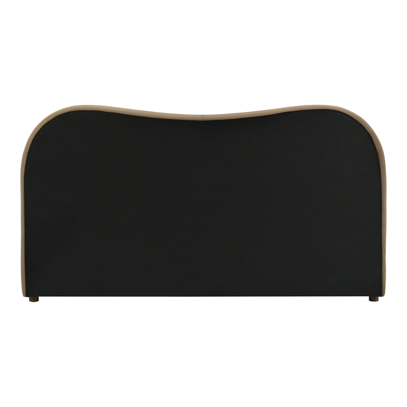 Furniture of America Lunaria Velvet 1-Drawer Queen Platform Bed in Brown