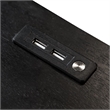 Furniture of America Forma Solid Wood 1-Drawer Nightstand with USBs in Black