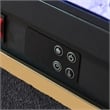 Furniture of America Calliope Wood 3D Fireplace Bluetooth USB Queen Bed in Black