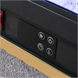 Furniture of America Calliope Wood 3D Fireplace Bluetooth USB Queen Bed in Gray