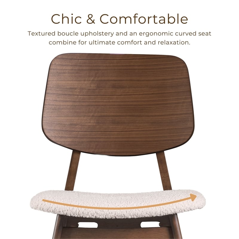 Furniture of America Manfred Solid Wood Oval 5-Piece Dining Table Set in Walnut