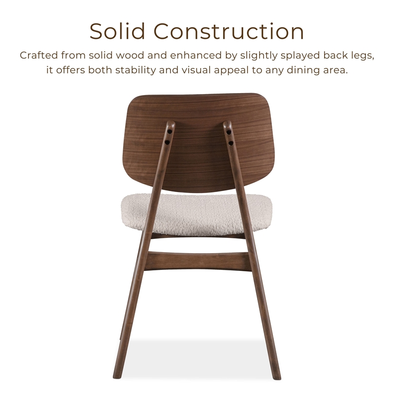 Furniture of America Manfred Solid Wood Oval 5-Piece Dining Table Set in Walnut